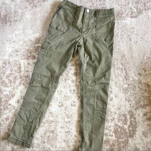 Gap Girls Pants Skinny Fit size 14 Cargo Green